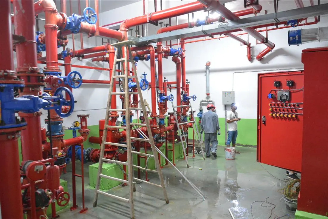 Ruang pompa fire fighting — dokumentasi tim kami