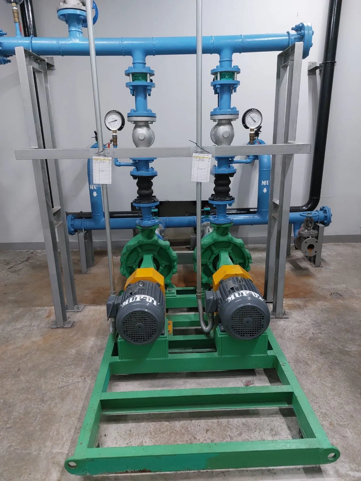 Instalasi pompa duplex hasil pekerjaan PT Dedicate Bangun Indonesia